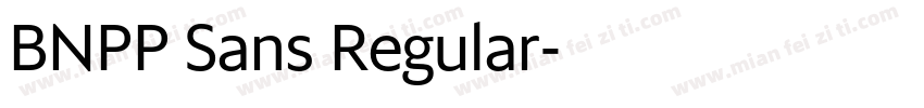 BNPP Sans Regular字体转换